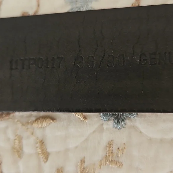 Genuine Leather Vintage Men's Brown Belt Size 36 - Picture 9 of 13